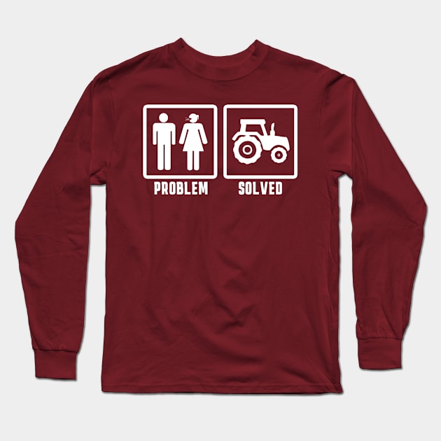 tractor Long Sleeve T-Shirt by Mandala Project